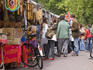 Waterlooplein flea market in the Southern canal belt.