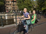Cycling along Prisengracht.