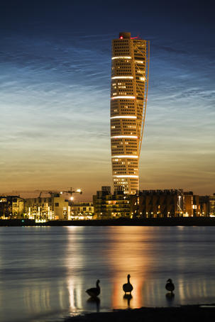 Turning Torso apartment building in West Harbour.