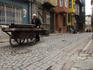 Man with cart in backstreet near Balat, Western district.