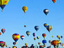 Hot air balloons at the Balloon Fiesta.