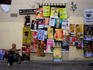 Festival busker and fliers.