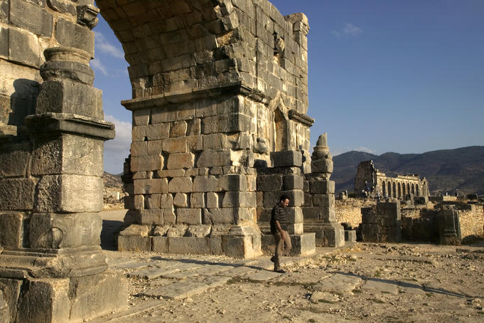 Remains of the Roman city Volubilis