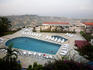 Overhead of swimming pool and Freetown from Hill Station.