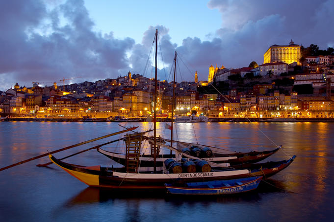 Douro River at sunset.