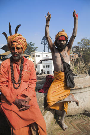 Sadhus (holy men), Shivaratri Festival.