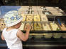Child looking at gelati in Campo de Fiori, Centro Storico.