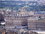 Cityscape and Balmoral Hotel from top of Salisbury Crags, Holyrood Park.