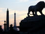Sun set at Place de la Concorde.