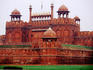 Walls and Lahore Gate at Red Fort or Lal Qila.