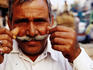 Portrait of shopkeeper on Chandni Chowk, Old Delhi.