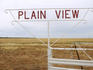 Station sign 'Plain View' on the Mitchell Hwy, Nyngan.