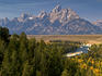 Grand Teton Range from Snake River Overlook.