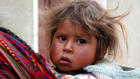 Portrait of Bolivian child.