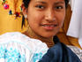 Portrait of Indian woman from Otavalo.