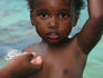 South African boy in Durban swimming pool.
