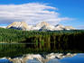 Sawtooth Mountains and Redfish Lake.