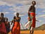 Samburu warrior dancing, Kenya