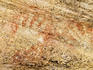 Aboriginal hand stencil on sandstone, Dunns Swamp area.