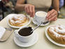 Morning tea at El Raval cafe.