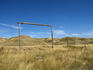 Abandoned horse corral near Dorothy.