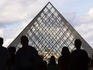 I.M. Pei Pyramid at Musee du Louvre.
