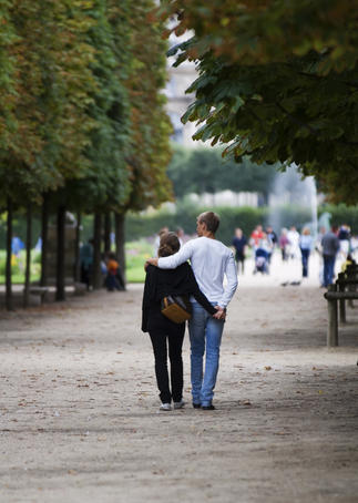 Strolling in Jardin des Tuileries.
