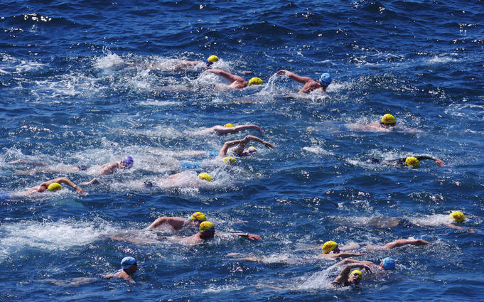 Bondi to Bronte 3km ocean swim.