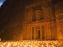Petra Treasury by candlelight.
