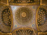 Richly decorated domed ceiling at Sultan Hassan Mosque.