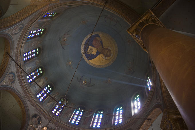 Domed interior, Coptic Cairo.