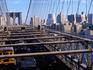 Buildings on Brooklyn side of East River, seen from Brooklyn Bridge.