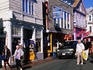 Shoppers walking along Commercial Street.
