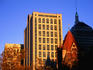 Late afternoon light on buildings on Back Bay area, with Trinity Church on right.