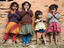 Group portrait of village children on Sikles trek.