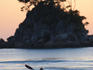 Kayaking at sunrise, Torrent Bay.