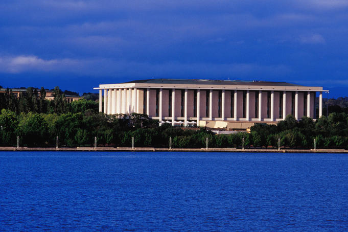 National Library of Australia & Lake Burley Griffin.