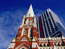 Church & city building.