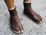 Rickshaw driver's shoes.