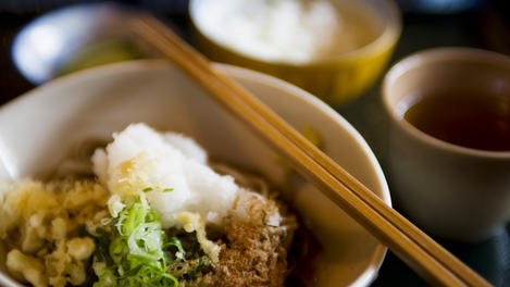 Cold soba noodle dish, Kyoto