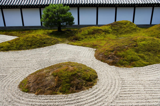Hojo garden (zen garden), Tofuku-ji, Southern Kyoto.