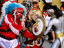 Revellers in costume at San Diego festival, Old Town.