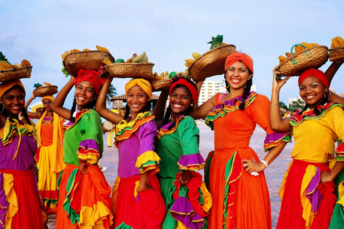 Girls in costume at San Diego festival, Old Town.