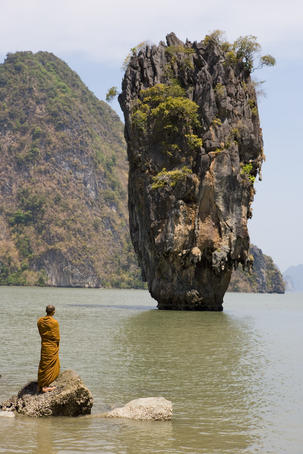 Thai Monk at Ko Phing Kan (James Bond Island).