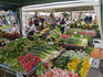 Vegetable stalls at Salamanca Market.