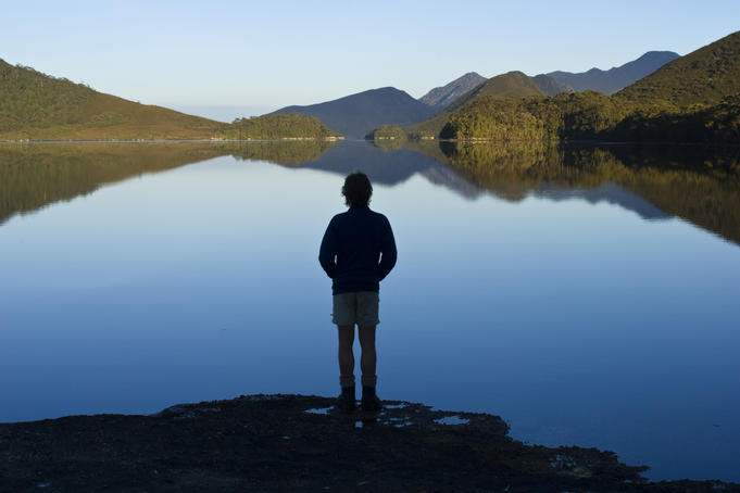 Calm morning at Horseshoe Inlet, Bathurst Channel.