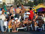 Summer crowds on the beaches of Bocagrande.