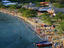 Bathing on the popular Playa Grande.