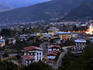 Bhutanese buildings, looking out over Thimphu.