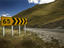 Highway sign along the Crown Range Summit Pass, linking the skifields of Wanaka and Queenstown.